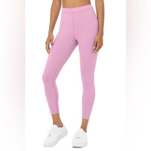 NWOT Alo Yoga Ribbed High-Waist 7/8 Blissful Leggings